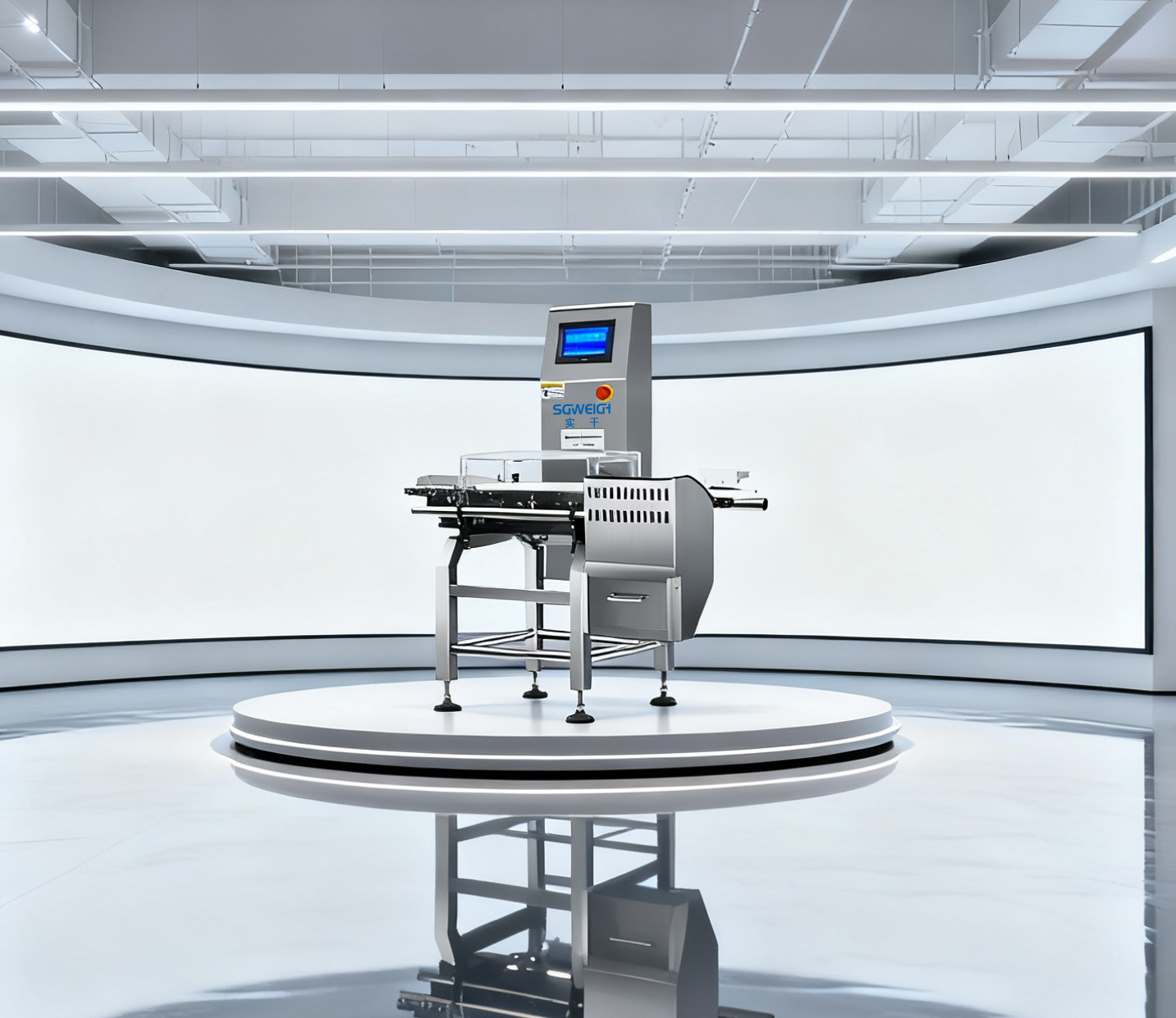 SG-150鞋油軟管裝110g在線分選機(jī)重量檢測(cè)機(jī)